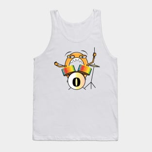 Alphabet Letter O Playing Drums Tank Top